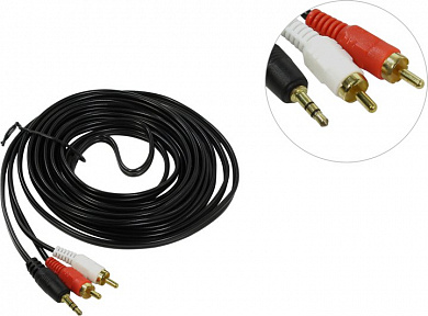 Exegate <EX225928RUS> Кабель Jack3.5-M --> 2RCA-M 5м