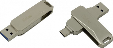 Netac <NT03U782C-128G-30PN> USB3.0/USB-C Flash Drive 128Gb (RTL)