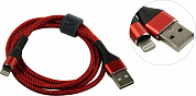 Mediagadget <MGC027NRD> Кабель USB AM-->Lightning 1м