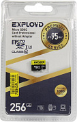EXPLOYD <EX256GCSDXC10UHS-1-ElU3-w/a-AD> microSDXC 256Gb UHS-I U3 Class10
