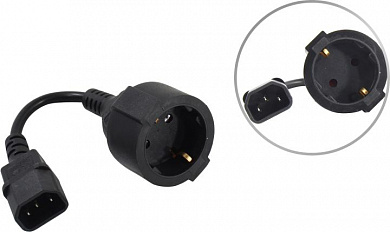 Cablexpert <PC-SFC14M-01> Переходник питания C14 -> евророзетка