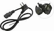 5bites <PC207-10A> Кабель компьютер - розетка 220V 1м Европейский стандарт, Г-образный