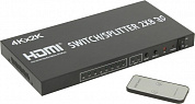 Orient <HSP0208H> 4K HDMI Switch/Splitter (2in -> 8out, ver1.4b, ПДУ) + б.п.