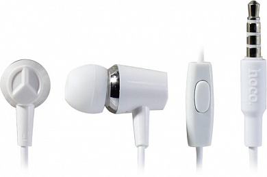 Наушники с микрофоном Hoco M34 White (шнур 1.2м)