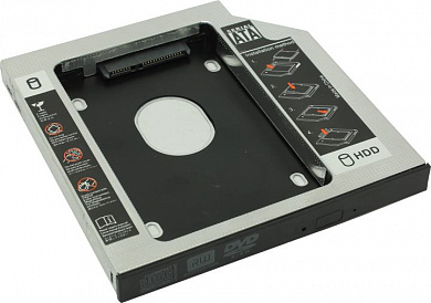 Orient <UHD-2SC12>Шасси для 2.5" SATA HDD 9.5мм для установки в  SATA 12.7мм отсек оптического привода ноутбука