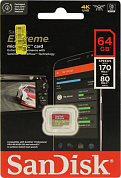 SanDisk Extreme <SDSQXAH-064G-GN6MN> microSDXC Memory Card 64Gb UHS-I U3 V30 A2