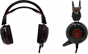 Наушники с микрофоном Bloody G300 Black-Red (шнур 1.8м, с регулятором громкости)