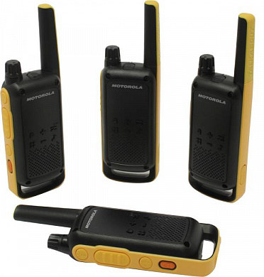 Motorola <TALKABOUT T82 EXTREME QUAD> 4 порт. радиостанции (PMR446, 10 км, 16 каналов, LCD, з/у, NiMH)