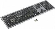 Клавиатура OKLICK 890S Grey <USB> 109КЛ, беспроводная <1196549>