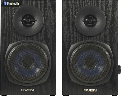 Колонки SVEN SPS-576 Black (2x4W, дерево, Bluetooth, питание от USB)