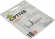 Qumo Optiva <QM16GUD-OP2-White> USB2.0 Flash Drive 16Gb (RTL)
