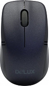 DELUX Wireless Mouse <DLM-123GB Dark Blue> (RTL) USB 3btn+Roll,уменьшенная