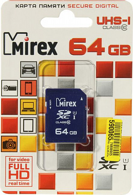 Mirex <13611-SD10CD64> SDXC 64Gb UHS-I U1 Class10