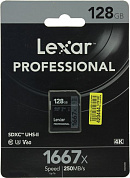 Lexar <LSD128CB1667> SDXC Memory Card 128Gb V60 UHS-I U3