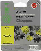 Картридж Cactus CS-CLI521Y для Canon PIXMA MP540/550/620/630/640/980/990, MX860, PIXMA iP3600/4600/4700