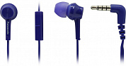 Наушники с микрофоном Panasonic RP-TCM115GCA <Blue> (шнур 1.2м)