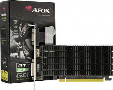 2Gb <PCI-E> DDR3 AFOX AF710-2048D3L5 (RTL) D-Sub+DVI+HDMI <GeForce GT710>