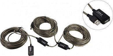 Кабель удлинительный активный USB 2.0 A-->A 30м