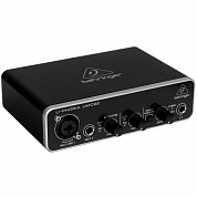 Behringer UMC22 внешний звуковой интерфейс, USB 2.0 , 2 вх/2 вых канала, предусилитель MIDAS
