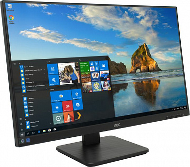 27"    ЖК монитор AOC Q27P2Q <Black>с поворотом экрана (LCD, 2560x1440, D-Sub, HDMI, DP, USB3.2 Hub)