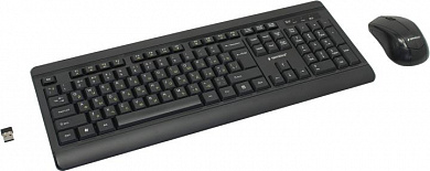Gembird KBS-8001 Black (Кл-ра,FM,USB+Мышь 3кн,Roll,FM,USB)