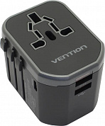 Vention <FJCB0> Зарядное устройство USB (Вых.DC5/9/12V, 20W, 2xUSB, USB-C)