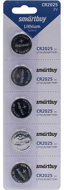 Smartbuy SBBL-2025-5B CR2025 (Li, 3V)  <уп. 5 шт>