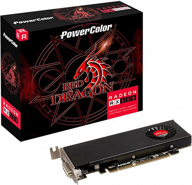 AXRX 550 2GBD5-HLE PowerColor Видеокарта PowerColor RX550 Red Dragon 2GB GDDR5 64bit DVI-D HDMI 1FAN RTL