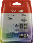 Картридж Canon Multipack PG-40+CL-41 Black&Color для PIXMA IP1200/1600/2200/6210D/6220D, MP150/170/450