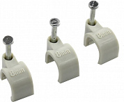 DKC <51700-500шт> Скоба пластиковая с гвоздем (500шт)