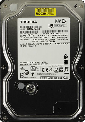 HDD 2 Tb SATA 6Gb/s Toshiba <DT02ACA200> 3.5"