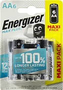 Energizer MAX PLUS <423280> (LR6) Size "AA", 1.5V, щелочной (alkaline) <уп. 6 шт>
