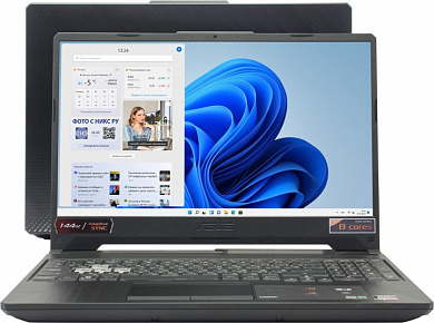 ASUS TUF Gaming A15 FX506QM <90NR0607-M002L0> Ryzen 7 5800H/16/512SSD/RTX3060/WiFi/BT/Win11/15.6"/2.3 кг