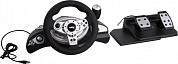 Руль Dialog GW-255VR CyberPilot Vibration USB (Рулевое колесо+педали+рычаг перекл. скоростей,11кн.,мини-джойстик)