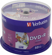 DVD+R Disc Verbatim   4.7Gb  16x  <уп. 50 шт> на шпинделе, printable <43512/43651>