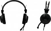 Наушники с микрофоном A4Tech HS-28-1 Black (шнур 1.8м, с регулятором громкости)