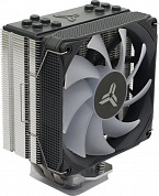 JONSBO <PISA A5 ARGB Black> Cooler (4пин, 115X/1200/1700/AM4/AM5, 36.8дБ, 800-1850об/мин, Al+тепл.труб)