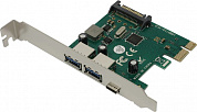 ExeGate EXE-323 (OEM) PCI-Ex1, USB3.0 2 port-ext, USB-C 1 port-ext <EX283719RUS>