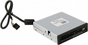 PowerExpert <ICR-AU6477METB> 3.5" Internal USB2.0 CF/MD/MMC/SD/microSD/MS(/Pro/Duo)Card Reader/Writer+portUSB2.0