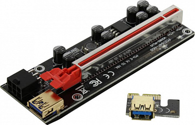 <PCE164P-N09 Ver009S plus> Адаптер PCI-Ex1 M --> PCI-Ex16 F