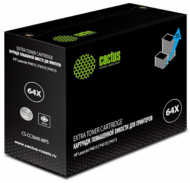 Картридж лазерный Cactus CS-CC364X-MPS черный (30000стр.) для HP LJ P4015/P4515