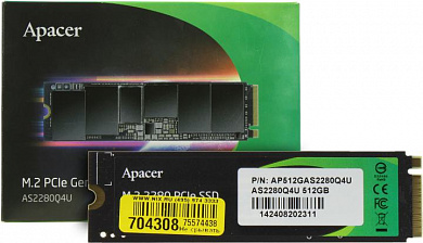 SSD 512 Gb M.2 2280 M Apacer AS2280Q4U <AP512GAS2280Q4U-1>
