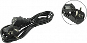 ExeGate PC-1.5S <EX297787RUS> Кабель компьютер - розетка 220V 1.5м Европейский стандарт, Г-образный
