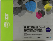 Картридж Cactus CS-EPT04B240 Cyan для Epson WorkForce Pro WF-C8190/C8690/C8610 (54мл)