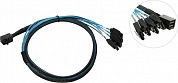 Кабель SFF-8643-->4xSATA 1м (аналог LSI00411/L5-00221-001) без sideband кабеля