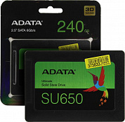SSD 240 Gb SATA 6Gb/s ADATA Ultimate SU650 <ASU650SS-240GT-R> 2.5" 3D TLC