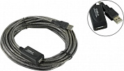 ExeGate <EX-UAE-AMAF-10.0> Кабель удлинительный активный USB 2.0-repeater A-->A 10м <EX294767RUS>