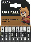 OPTICELL MN2400-8 (LR03) Size AAA, 1.5V, щелочной (alkaline) <уп. 8 шт>