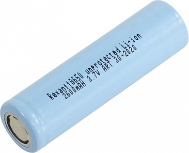 Аккумулятор Rexant <30-2020> (3.7V, 2600mAh) Li-Ion, Size "18650"