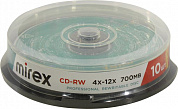 CD-RW Disc Mirex  700Mb  4-12x  <уп. 10 шт> на шпинделе <203384>